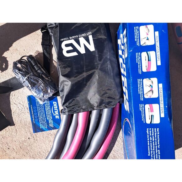 M3 Europe exercise hula hoop Yoga family fitness intelligent hula hoop Pink/Gray - Picture 5 of 10